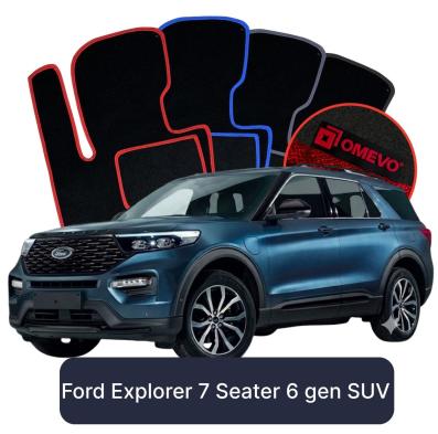 Velurové autokoberce OMEVO pro Ford Explorer 7 místný 6 gen SUV (2019-2025)