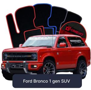 Velurové autokoberce OMEVO pro Ford Bronco 1 gen SUV (2020-2026)