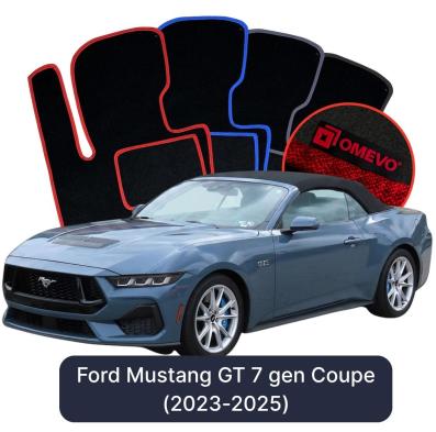 Velurové autokoberce OMEVO pro Ford Mustang GT 7 gen Cabrio (2023-2025)