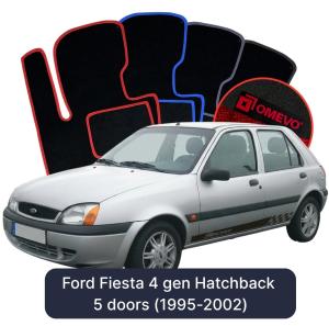Velurové autokoberce OMEVO pro Ford Fiesta 4 gen Hatchback 5 dveří (1995-2002)