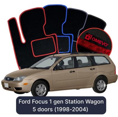 Velurové autokoberce OMEVO pro Ford Focus 1 gen Kombi 5 dveří (1998-2004)