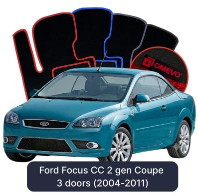 Velurové autokoberce OMEVO pro Ford Focus CC 2 gen Kupé 3 dveře (2004-2011)