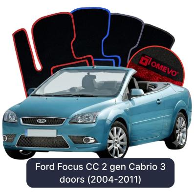 Velurové autokoberce OMEVO pro Ford Focus CC 2 gen Cabrio 3 dveře (2004-2011)