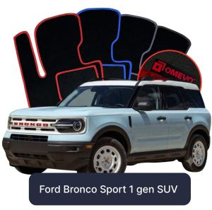 Velurové autokoberce OMEVO pro Ford Bronco Sport 1 gen SUV (2020-2025)