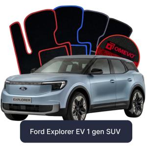 Velurové autokoberce OMEVO pro Ford Explorer EV 1 gen SUV (2024-2025)