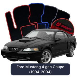Velurové autokoberce OMEVO pro Ford Mustang 4 gen Kupé (1994-2004)