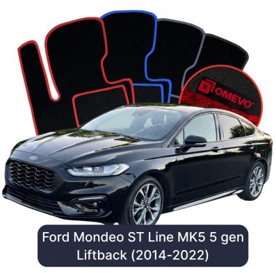 Velurové autokoberce OMEVO pro Ford Mondeo ST Line MK5 5 gen Liftback (2014-2022)