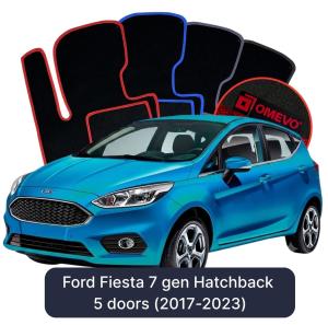 Velurové autokoberce OMEVO pro Ford Fiesta 7 gen Hatchback 5 dveří (2017-2023)