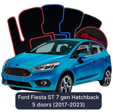 Velurové autokoberce OMEVO pro Ford Fiesta ST 7 gen Hatchback 5 dveří (2017-2023)