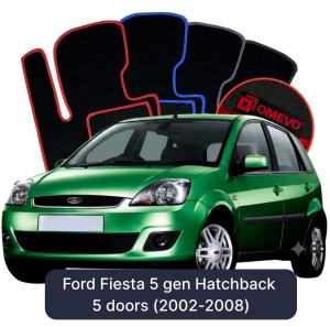 Velurové autokoberce OMEVO pro Ford Fiesta 5 gen Hatchback 5 dveří (2002-2008)