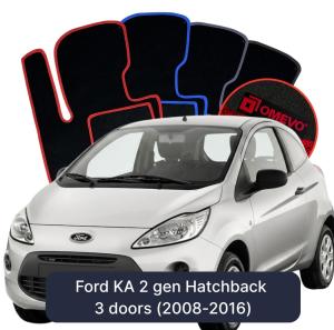 Velurové autokoberce OMEVO pro Ford KA 2 gen Hatchback 3 dveře (2008-2016)