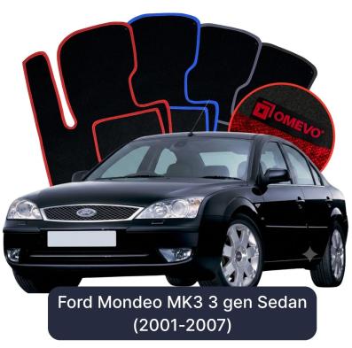 Velurové autokoberce OMEVO pro Ford Mondeo MK3 3 gen Sedan (2001-2007)