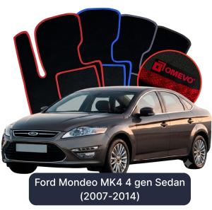 Velurové autokoberce OMEVO pro Ford Mondeo MK4 4 gen Sedan (2007-2014)
