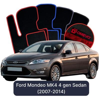 Velurové autokoberce OMEVO pro Ford Mondeo MK4 4 gen Sedan (2007-2014)