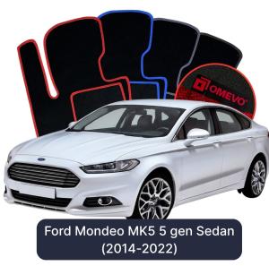 Velurové autokoberce OMEVO pro Ford Mondeo MK5 5 gen Sedan (2014-2022)