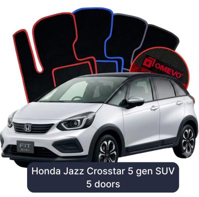 Velurové autokoberce OMEVO pro Honda Jazz Crosstar 5 gen SUV 5 dveří (2020-2025)