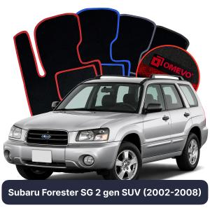 Velurové autokoberce OMEVO pro Subaru Forester SG 2 gen SUV (2002-2008)