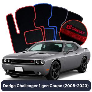Velurové autokoberce OMEVO pro Dodge Challenger 1 gen Kupé (2008-2023)