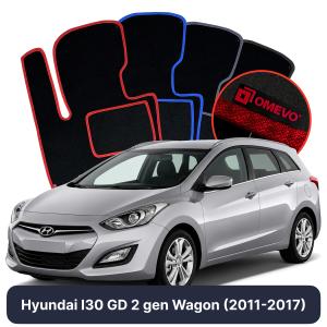 Velurové autokoberce OMEVO pro Hyundai I30 GD 2 gen Kombi (2011-2017)