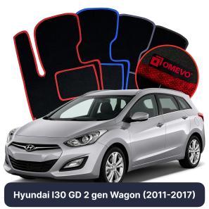 Velurové autokoberce OMEVO pro Hyundai I30 GD 2 gen Kombi (2011-2017)