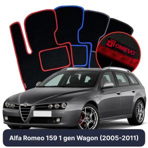 Velurové autokoberce OMEVO pro Alfa Romeo 159 1 gen Kombi (2005-2011)