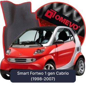 OMEVO 5D Pro Koberečky do Smart Fortwo 1 gen Cabrio (1998-2007)