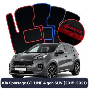 Velurové autokoberce OMEVO pro Kia Sportage GT-LINE 4 gen SUV (2015-2021)