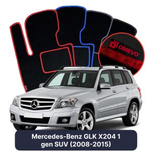 Velurové autokoberce OMEVO pro Mercedes-Benz GLK X204 1 gen SUV (2008-2015)
