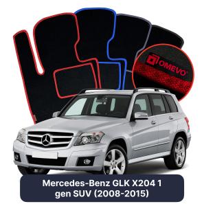 Velurové autokoberce OMEVO pro Mercedes-Benz GLK X204 1 gen SUV (2008-2015)
