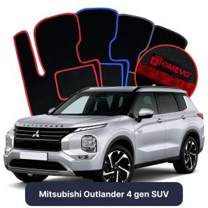 Velurové autokoberce OMEVO pro Mitsubishi Outlander 4 gen SUV (2021-2025)