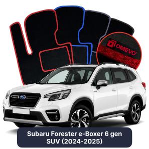 Velurové autokoberce OMEVO pro Subaru Forester e-Boxer 6 gen SUV (2024-2025)
