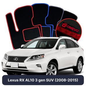 Velurové autokoberce OMEVO pro Lexus RX AL10 3 gen SUV (2008-2015)