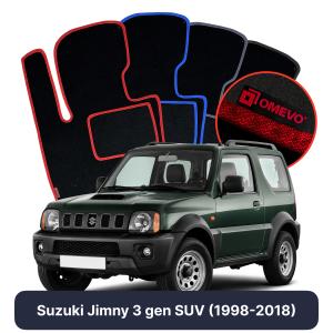 Velurové autokoberce OMEVO pro Suzuki Jimny 3 gen SUV (1998-2018)