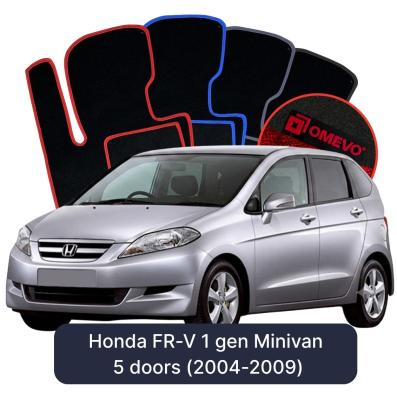Velurové autokoberce OMEVO pro Honda FR-V 1 gen Minivan 5 dveří (2004-2009)