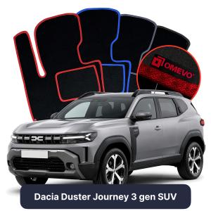Velurové autokoberce OMEVO pro Dacia Duster Journey 3 gen SUV (2024-...)