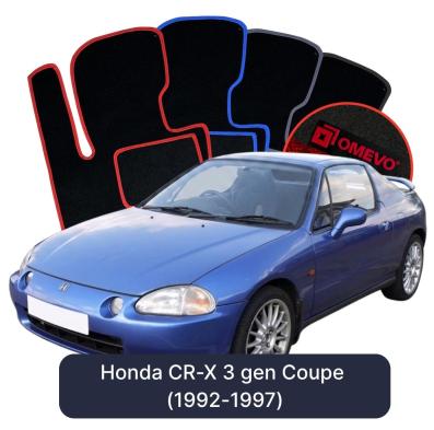 Velurové autokoberce OMEVO pro Honda CR-X 3 gen Kupé (1992-1997)