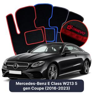 Velurové autokoberce OMEVO pro Mercedes-Benz E Třída W213 5 gen Kupé (2016-2023)