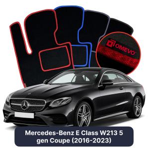 Velurové autokoberce OMEVO pro Mercedes-Benz E Třída W213 5 gen Kupé (2016-2023)