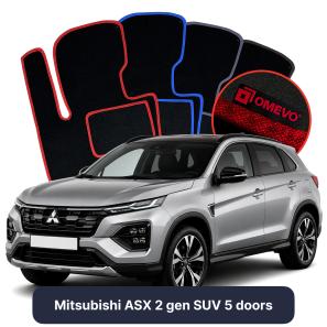 Velurové autokoberce OMEVO pro Mitsubishi ASX 2 gen SUV 5 dveří (2022-2026)