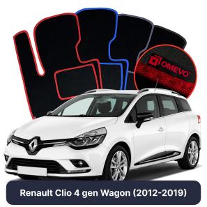 Velurové autokoberce OMEVO pro Renault Clio 4 gen Kombi (2012-2019)