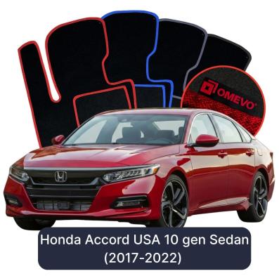 Velurové autokoberce OMEVO pro Honda Accord USA 10 gen Sedan (2017-2022)