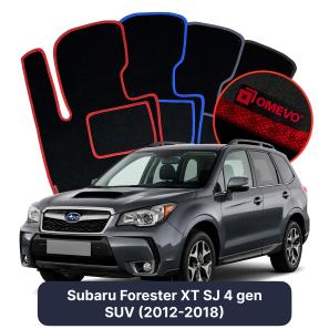 Velurové autokoberce OMEVO pro Subaru Forester XT SJ 4 gen SUV (2012-2018)