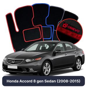 Velurové autokoberce OMEVO pro Honda Accord  8 gen Sedan (2008-2015)