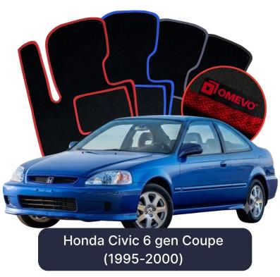 Velurové autokoberce OMEVO pro Honda Civic 6 gen Kupé (1995-2000)