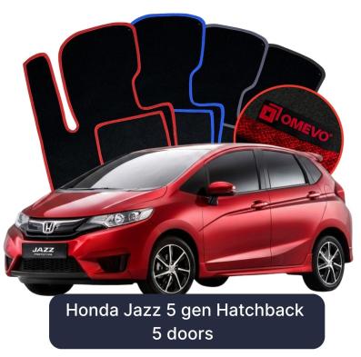 Velurové autokoberce OMEVO pro Honda Jazz 5 gen Hatchback 5 dveří (2020-2025)