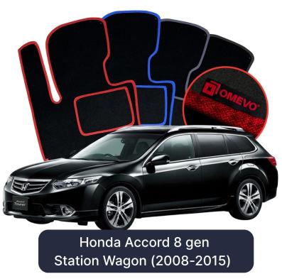 Velurové autokoberce OMEVO pro Honda Accord 8 gen Kombi (2008-2015)