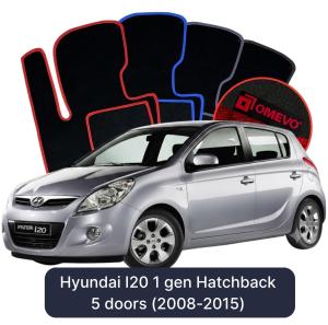 Velurové autokoberce OMEVO pro Hyundai I20 1 gen Hatchback 5 dveří (2008-2015)