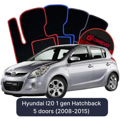 Velurové autokoberce OMEVO pro Hyundai I20 1 gen Hatchback 5 dveří (2008-2015)