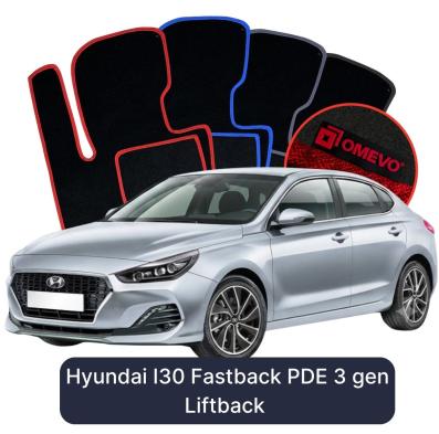 Velurové autokoberce OMEVO pro Hyundai I30 Fastback PDE 3 gen LIftback (2016-2025)