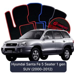Velurové autokoberce OMEVO pro Hyundai Santa Fe 5 místný 1 gen SUV (2000-2012)